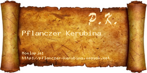 Pflanczer Kerubina névjegykártya